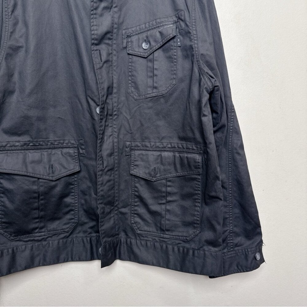 Oakley Mens Xlarge Cotton Full Zip Utility Pocket Black Jacket - Picture 5 of 16